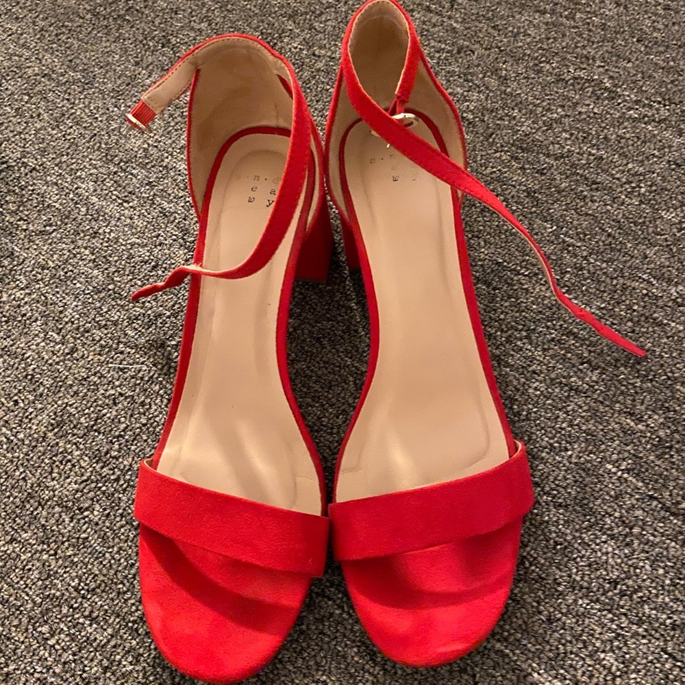 Red short heels
